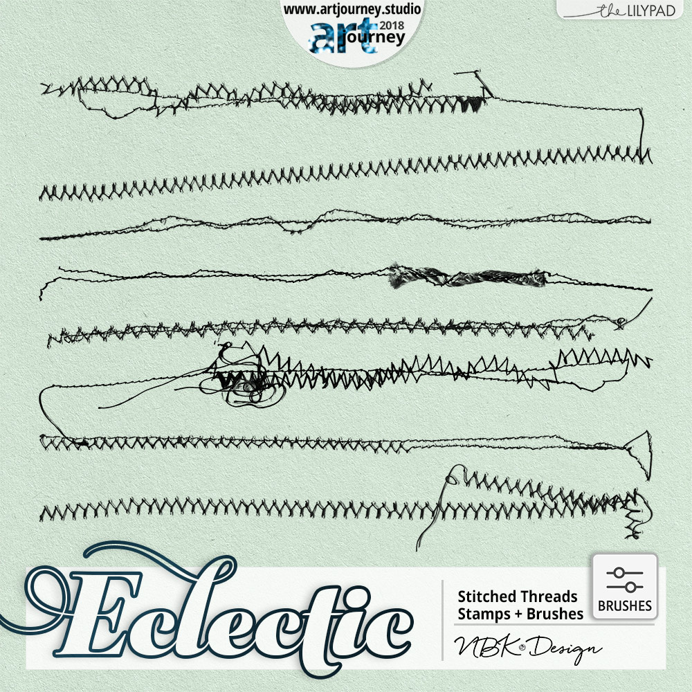 ECLECTIC {Stitched Threads – Brushes & Stamps}
