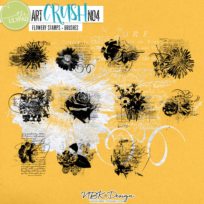 artCRUSH No4 {Painters-Toolbox: Flowery Stamps}