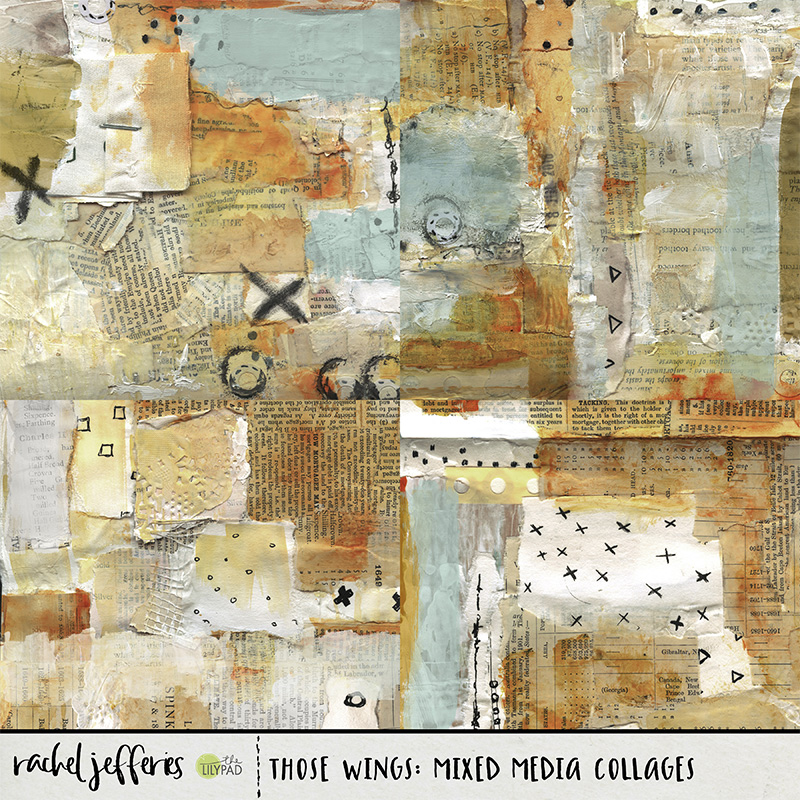 Those Wings: Mixed Media Collages