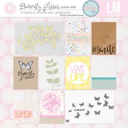 Butterfly Kisses journal cards