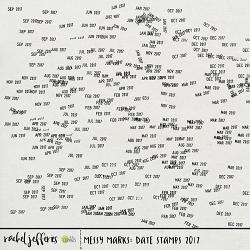 Messy Marks: Date Stamps 2023 PLUS BONUS by Rachel Jefferies