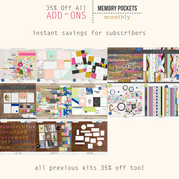 Memory Pockets Monthly May Create Add-ons