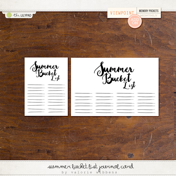 Summer Bucket List cards by Valorie Wibbens for the June MPM Storytelling Challenge