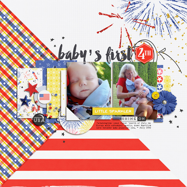 Baby's First 4th by sm_amber at the Lilypad using the Memory Pockets Monthly July Collection - Celebrate!