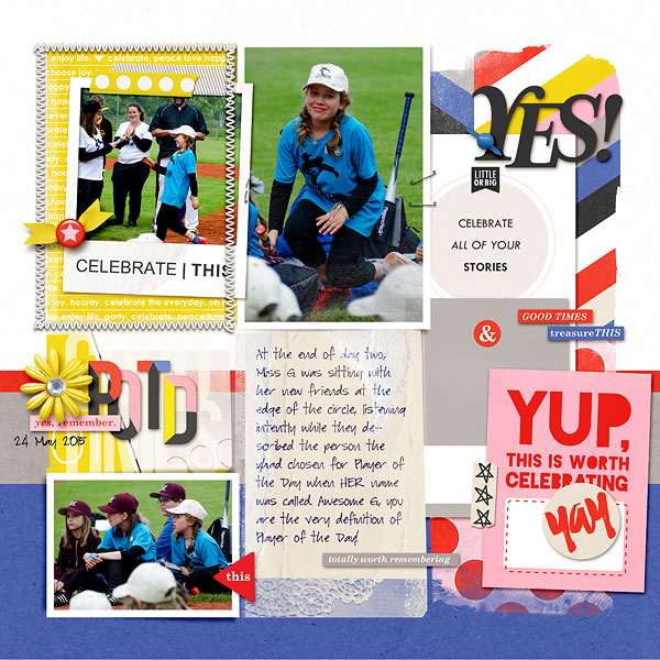 POTD by AmberR at the Lilypad using the Memory Pockets Monthly July Collection - Celebrate!
