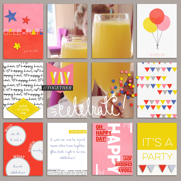 Celebrate by Cristina at the Lilypad using the Memory Pockets Monthly July Collection - Celebrate!