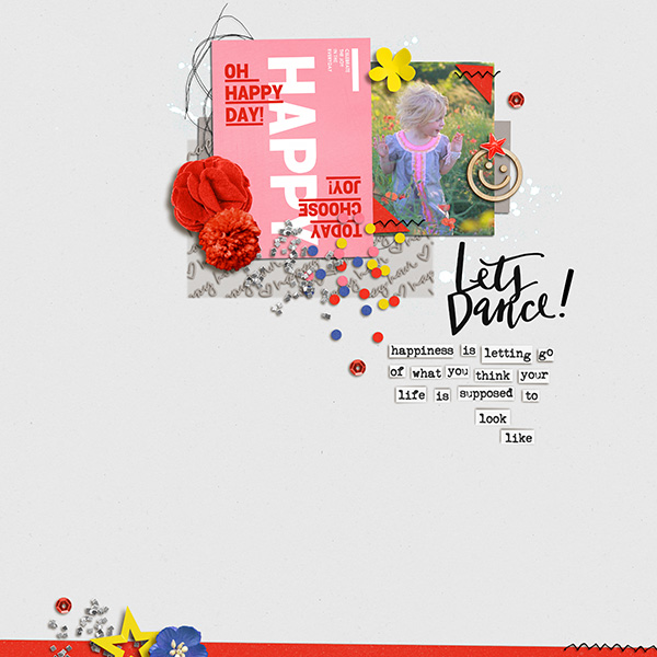 Let's Dance by Sucali at the Lilypad using the Memory Pockets Monthly July Collection - Celebrate!