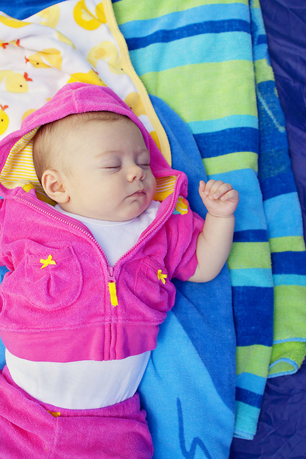 P baby sleeping