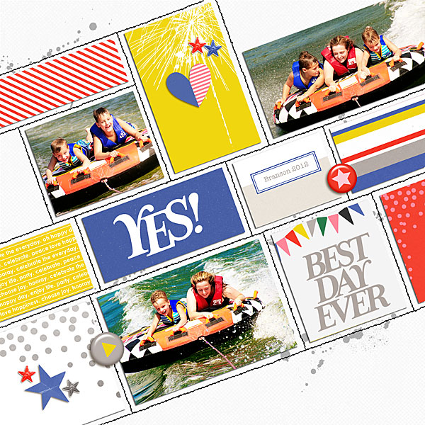 Best Day Ever by Nancy Beck at the Lilypad using the Memory Pockets Monthly July Collection - Celebrate!