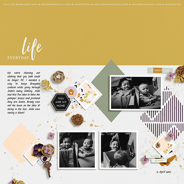Everyday Life by Tronesia at the Lilypad, using products from the November Memory Pockets Monthly Collection {HOME}