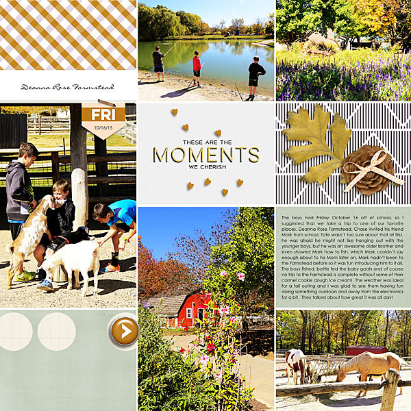 These are the Moments (Left) by Nancy Beck at the Lilypad, using products from the Memory Pockets Monthly November Collection HOME