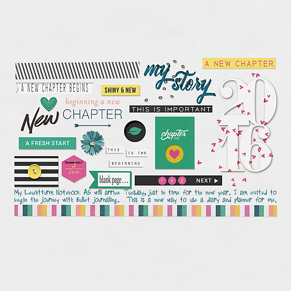 Bullet Journal journey begins by AnneofAlamo at the Lilypad using products from the January Memory Pockets Monthly Collection CHAPTER