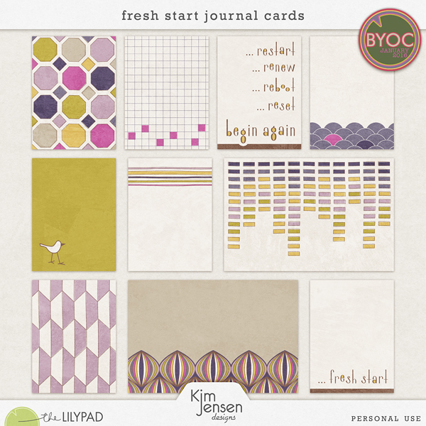 Fresh Start Journal Cards