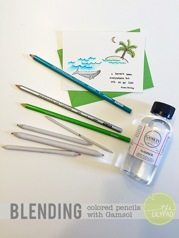 Blending with Gamsol Odorless Mineral Spirits  Hello! This is a short clip  of how I blend my colored pencil drawings with Gamsol Odorless Mineral  Spirits. This is what gives my drawings