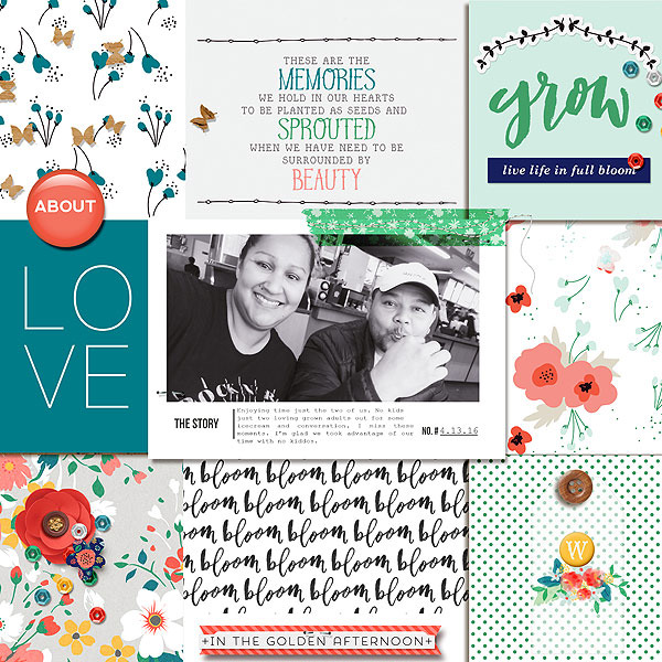 TWG by Marnel at the Lilypad using products from the Memory Pockets Monthly May Collection BLOOM