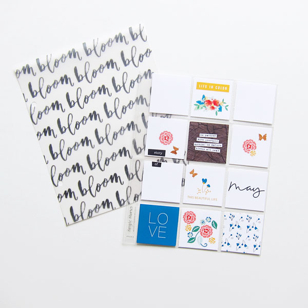 May Opening Pages by MelanieB at the Lilypad using products from the May Memory Pockets Monthly Collection BLOOM