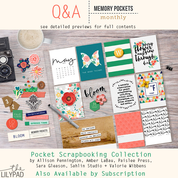 Memory Pocket Monthly May Collection BLOOM!