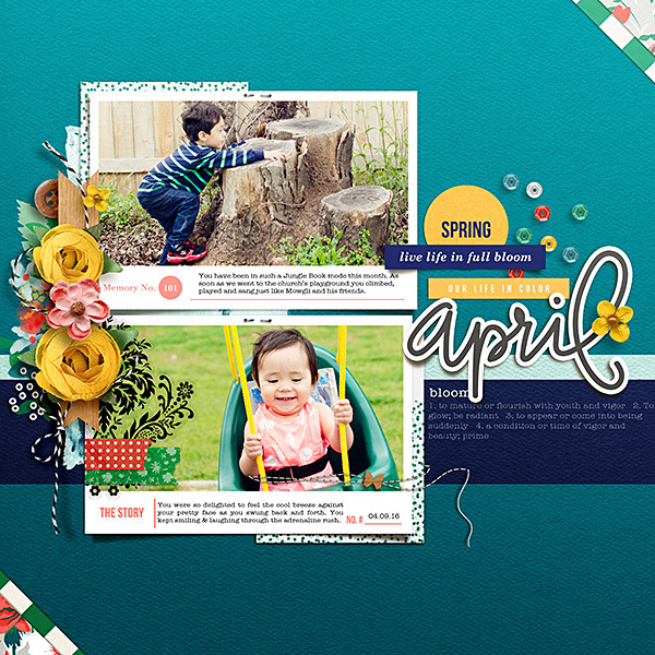 April by RaquelS at the Lilypad using products from the May Memory Pockets Monthly Collection BLOOM