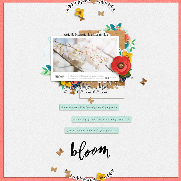 Bloom by crystalbella77 at the Lilypad using products from the May 2016 Memory Pocket Monthly Collection BLOOM