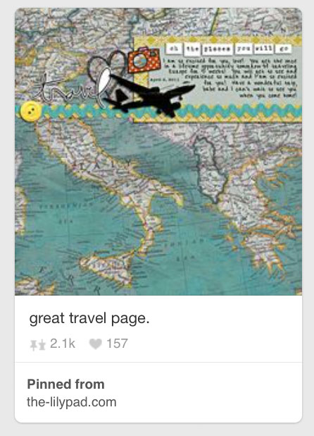 Europe Trip by Kimpson on Pinterest using digital scrapbooking products from the Lilypad