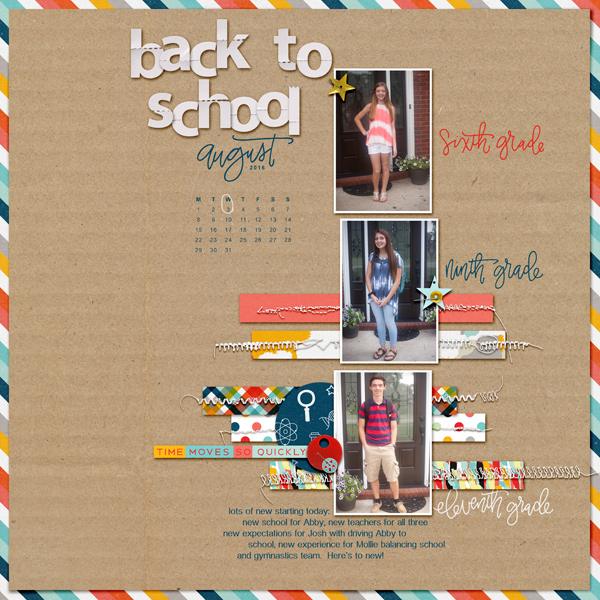 Back to School by KayTeaPea at the Lilypad using products from the August 2016 Memory Pockets Monthly Collection DISCOVER