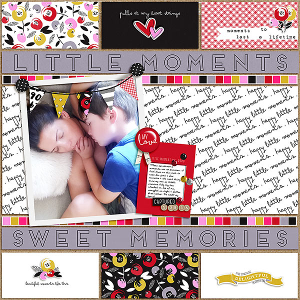 Little Moments by LRaeWoo at the Lilypad using products from the Memory Pockets Monthly September 2016 Collection AGENDA