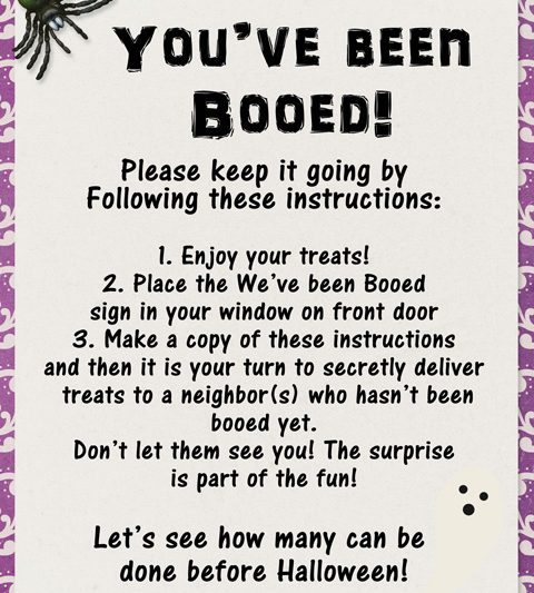 You’ve Been Booed!