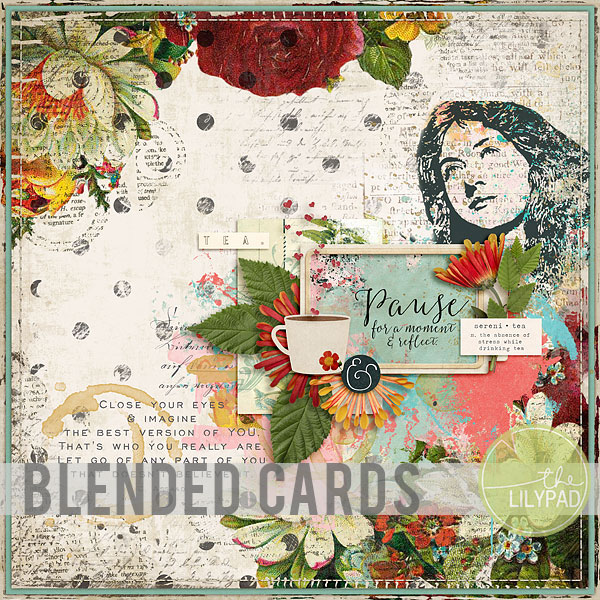 Extend Your Stash:  Blending Journal Cards