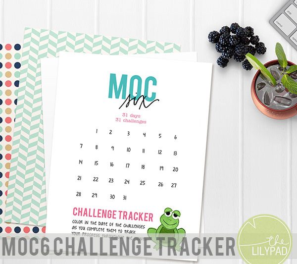 MOC6 Challenge Tracker FREE PRINTABLE