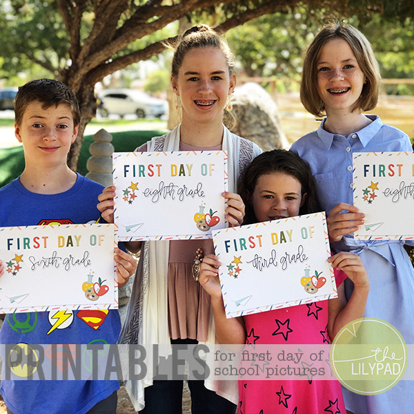 First Day of School Printables