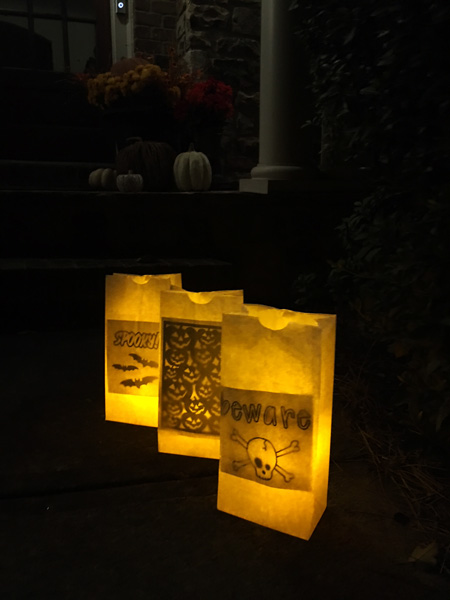 Halloween Luminaries – light up your path!