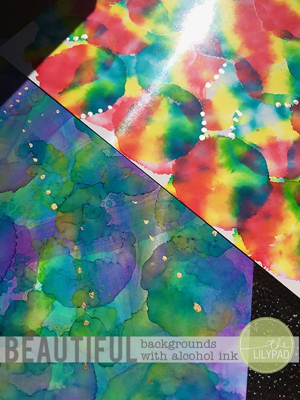 Beautiful Backgrounds with Alcohol Ink