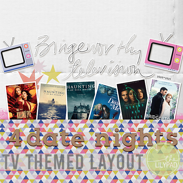Scrapbooking a TV Themed Layout