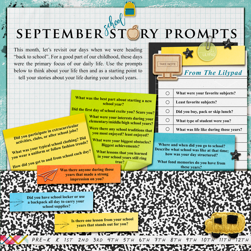 September Back to School Journaling Prompts
