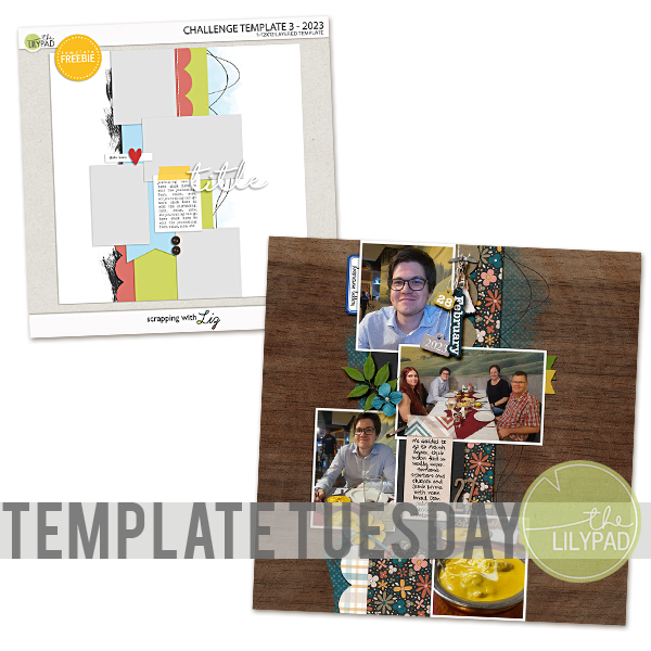 Template Tuesday: Scrapping with Liz