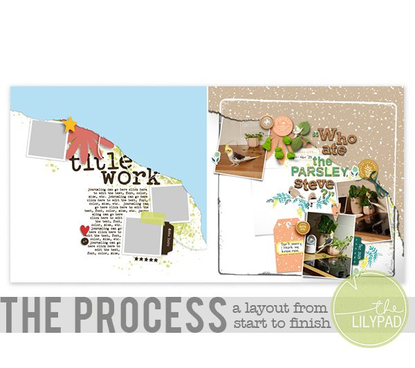 The Process: A Recipe Challenge Page from Start to End