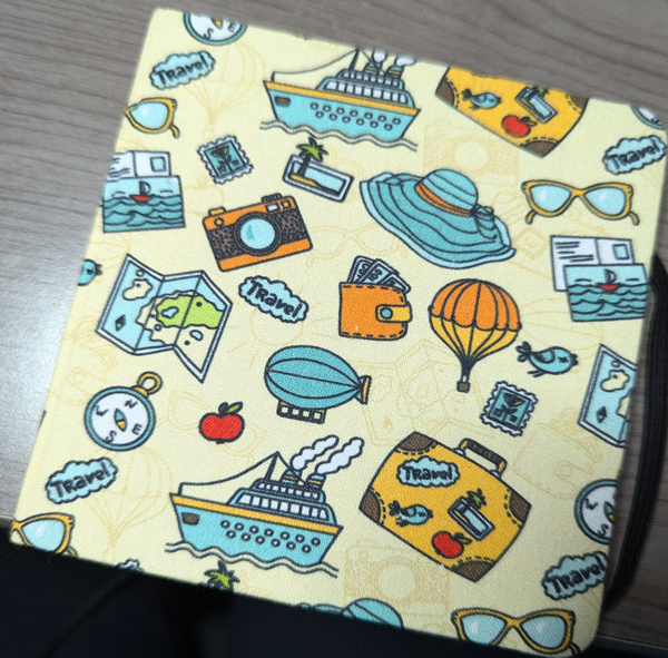 Notebook with travel designs