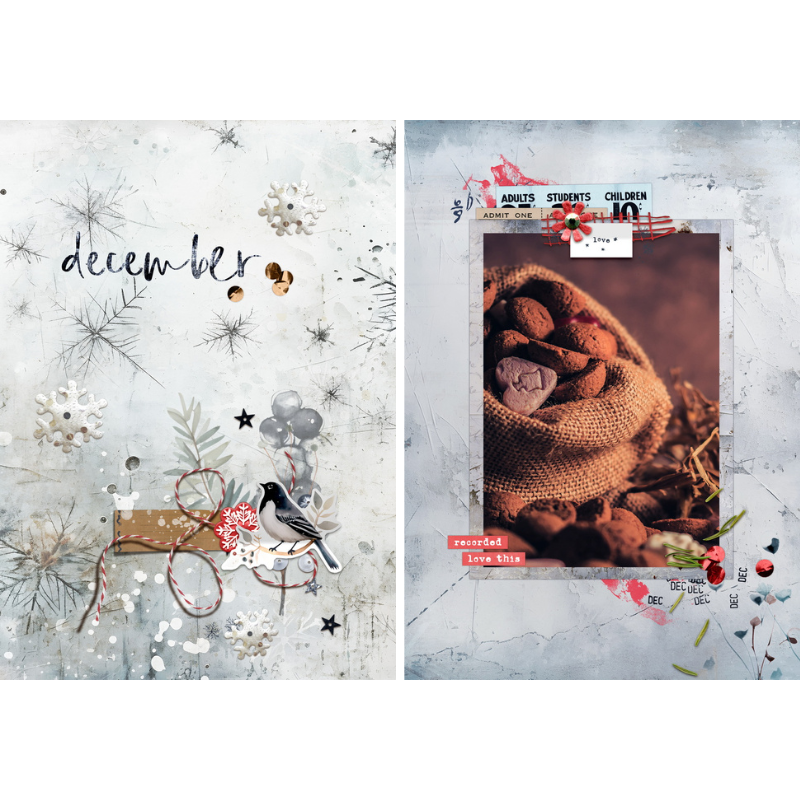Sweet December Stories: 6x8 Template Album - Image 2
