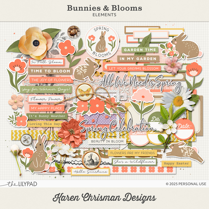 Bunnies and Blooms | Elements