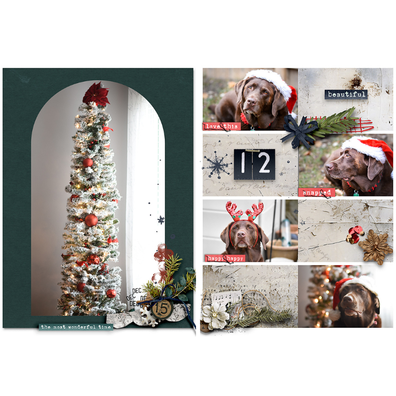 Sweet December Stories: 6x8 Template Album - Image 3
