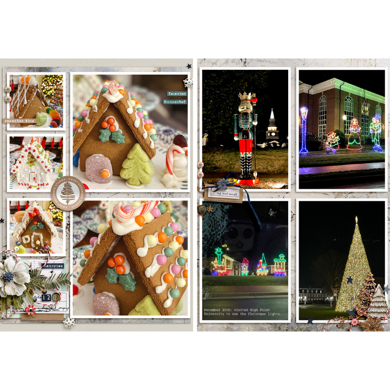 Sweet December Stories: 6x8 Template Album - Image 4