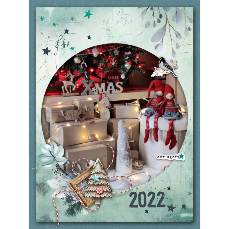 Sweet December Stories: 6x8 Template Album - Image 7
