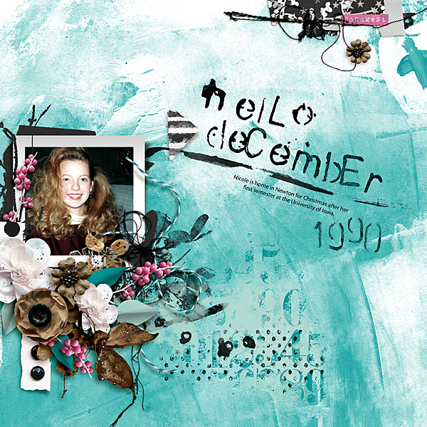My December Art Journal No.1: Wintry Stamps - Image 3