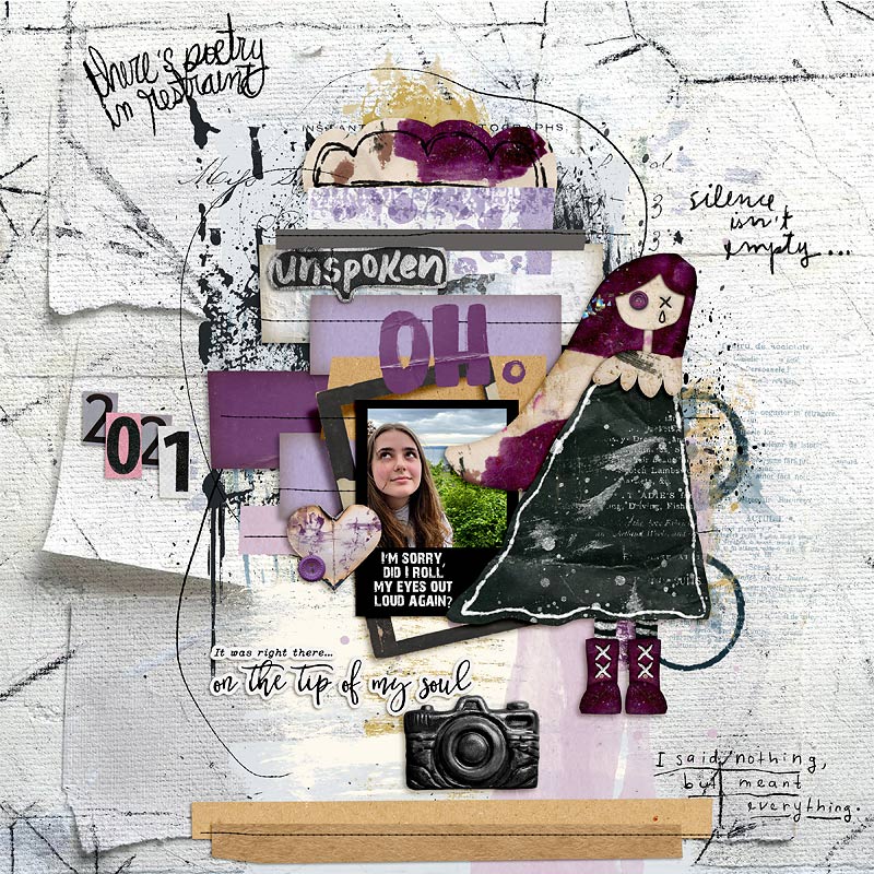 Almost Said it (artsy papers) by Little Butterfly Wings - Image 2