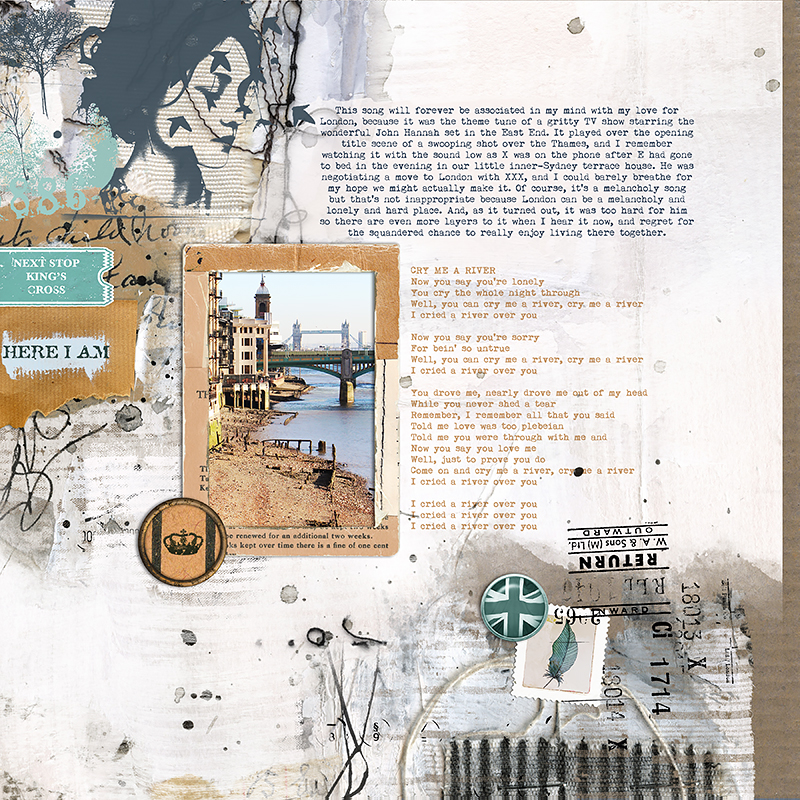 Hear My Voice: 16 - Hiding | Mixed Media Digital Scrapbooking Paper Pack - Image 3