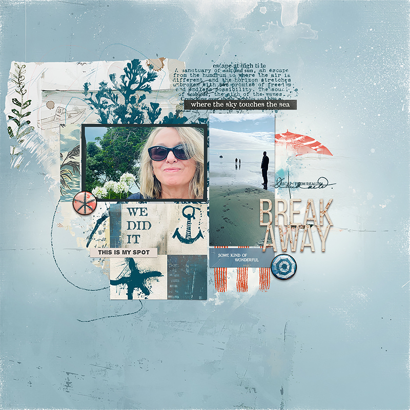 High Tide | Mixed Media Digital Scrapbooking Elements - Image 4