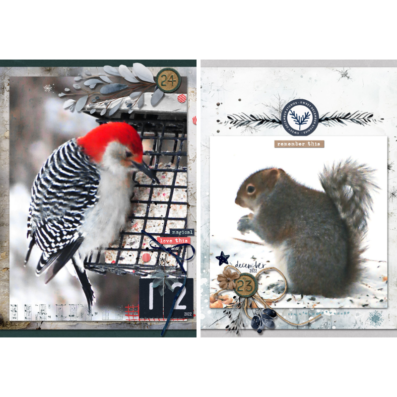 Sweet December Stories: 6x8 Template Album - Image 9
