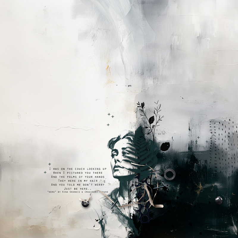 Hear My Voice: 15 - Embracing | Mixed Media Digital Scrapbooking Paper Pack - Image 7