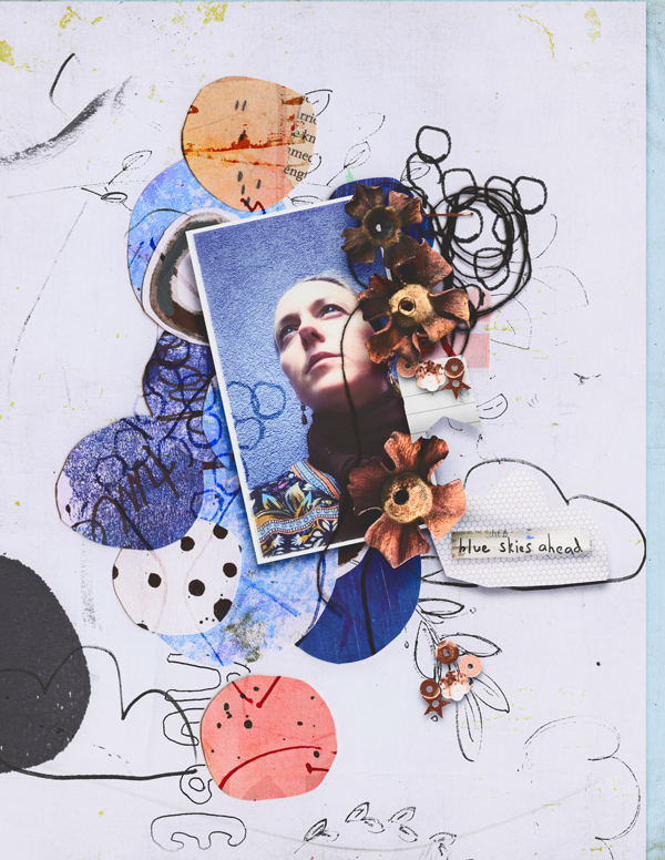 Blue Skies Ahead: Mixed Media Artistry - Image 6