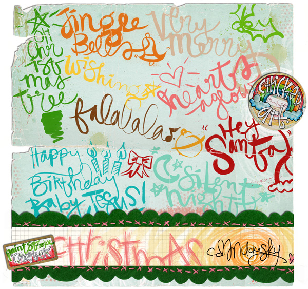 Paintstroke Chatter-Christmas